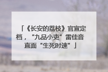 《长安的荔枝》官宣定档，“九品小吏”雷佳音直面“生死时速”