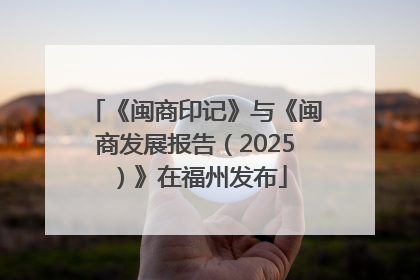 《闽商印记》与《闽商发展报告（2025）》在福州发布
