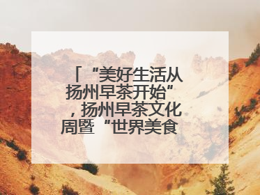 “美好生活从扬州早茶开始”，扬州早茶文化周暨“世界美食之都”创新发展交流活动启幕