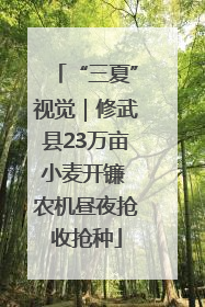 “三夏”视觉｜修武县23万亩小麦开镰 农机昼夜抢收抢种