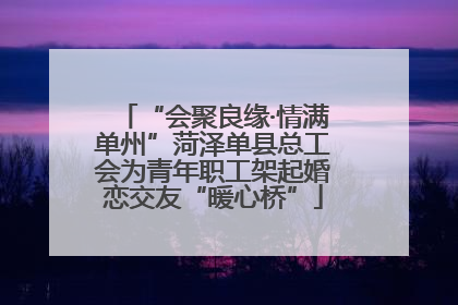 “会聚良缘·情满单州”菏泽单县总工会为青年职工架起婚恋交友“暖心桥”