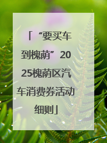“要买车 到槐荫”2025槐荫区汽车消费券活动细则