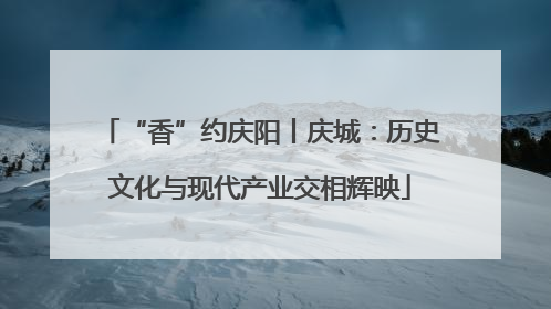 “香”约庆阳丨庆城：历史文化与现代产业交相辉映