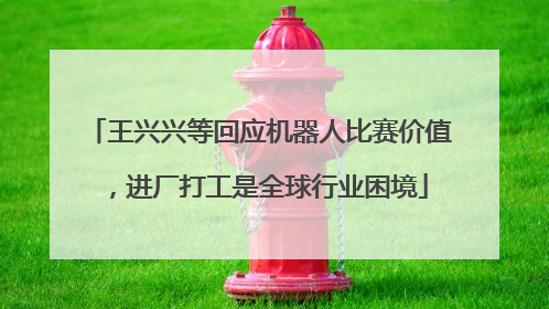 王兴兴等回应机器人比赛价值，进厂打工是全球行业困境