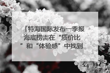 特海国际发布一季报 海底捞需在“质价比”和“体验感”中找到平衡｜新经济观察