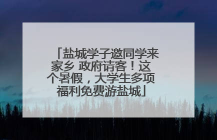 盐城学子邀同学来家乡 政府请客！这个暑假，大学生多项福利免费游盐城