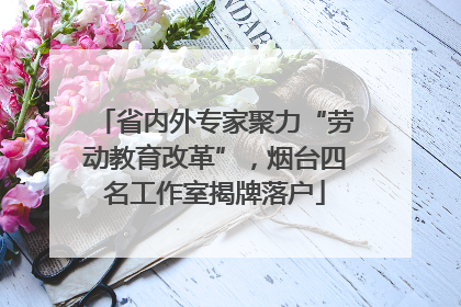 省内外专家聚力“劳动教育改革”，烟台四名工作室揭牌落户