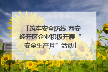 筑牢安全防线 西安经开区企业积极开展“安全生产月”活动