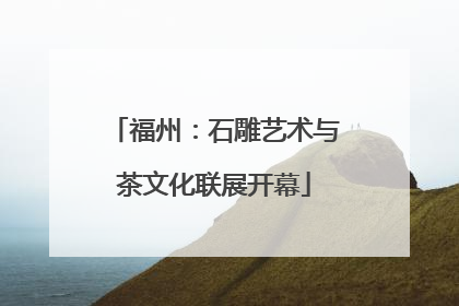 福州：石雕艺术与茶文化联展开幕