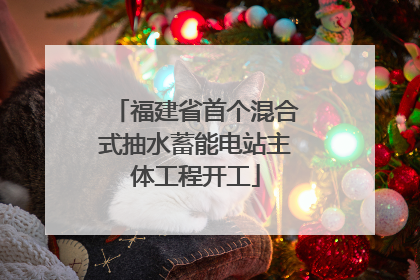 福建省首个混合式抽水蓄能电站主体工程开工