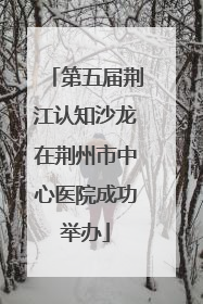 第五届荆江认知沙龙在荆州市中心医院成功举办