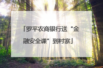 罗平农商银行送“金融安全课”到村寨