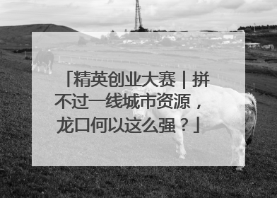 精英创业大赛｜拼不过一线城市资源，龙口何以这么强？