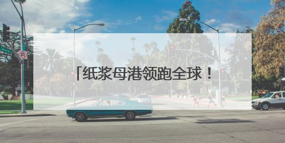 纸浆母港领跑全球！山东港口青岛港再度刷新纸浆装箱新纪录