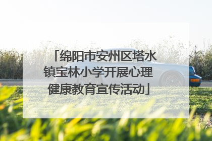绵阳市安州区塔水镇宝林小学开展心理健康教育宣传活动