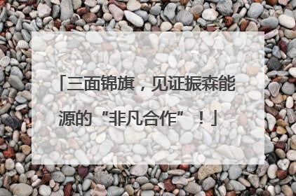 三面锦旗，见证振森能源的“非凡合作”！