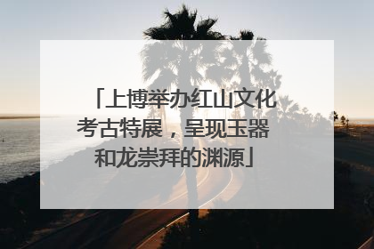 上博举办红山文化考古特展，呈现玉器和龙崇拜的渊源