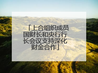 上合组织成员国财长和央行行长会议支持深化财金合作
