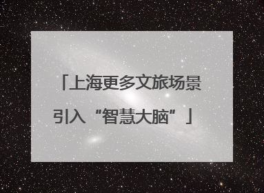 上海更多文旅场景引入“智慧大脑”