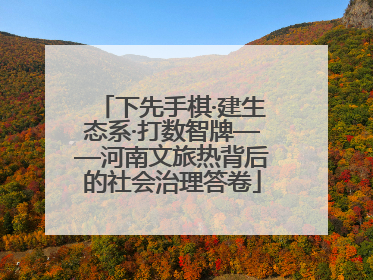 下先手棋·建生态系·打数智牌——河南文旅热背后的社会治理答卷
