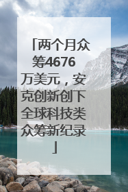 两个月众筹4676万美元，安克创新创下全球科技类众筹新纪录