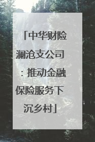 中华财险澜沧支公司：推动金融保险服务下沉乡村
