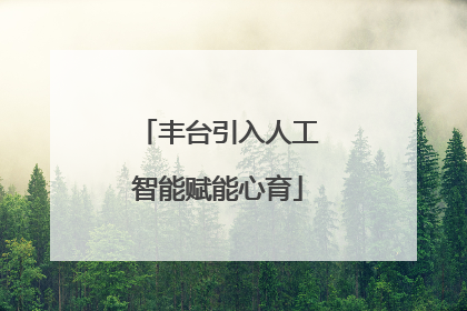 丰台引入人工智能赋能心育