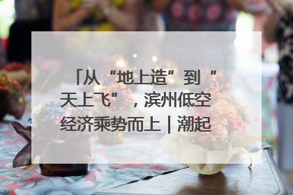 从“地上造”到“天上飞”，滨州低空经济乘势而上｜潮起渤海・网聚黄蓝