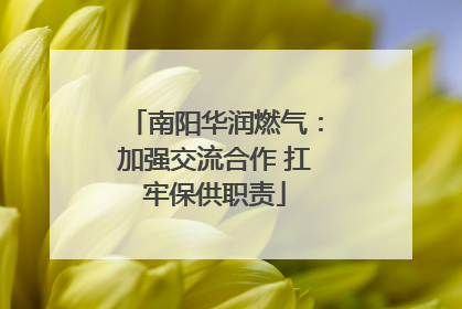 南阳华润燃气：加强交流合作 扛牢保供职责