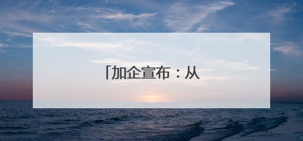 加企宣布：从中国采购4艘