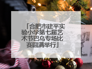 合肥市建平实验小学第七届艺术节巴乌专场比赛圆满举行