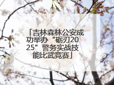 吉林森林公安成功举办“砺刃2025”警务实战技能比武竞赛