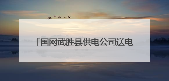 国网武胜县供电公司送电入田 解决村民燃眉之急