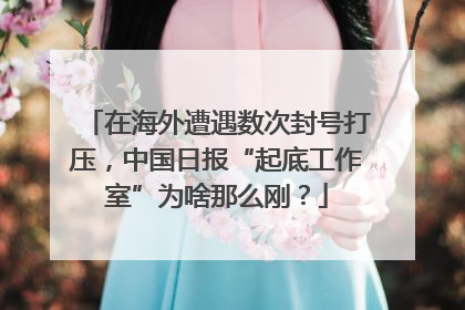 在海外遭遇数次封号打压，中国日报“起底工作室”为啥那么刚？