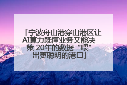 宁波舟山港穿山港区让AI算力既懂业务又能决策 20年的数据“喂”出更聪明的港口
