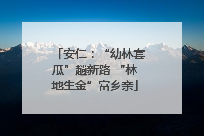 安仁：“幼林套瓜”趟新路 “林地生金”富乡亲