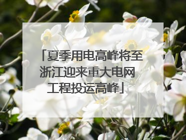 夏季用电高峰将至 浙江迎来重大电网工程投运高峰