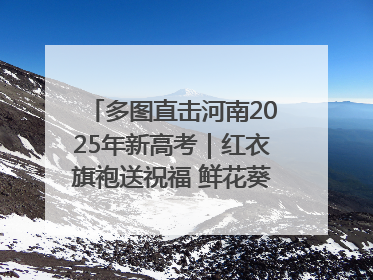 多图直击河南2025年新高考｜红衣旗袍送祝福 鲜花葵花助梦圆——尉氏县高考暖心送考