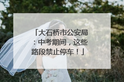 大石桥市公安局：中考期间，这些路段禁止停车！