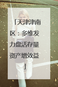 天津津南区：多维发力盘活存量资产增效益
