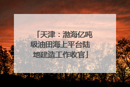 天津：渤海亿吨级油田海上平台陆地建造工作收官