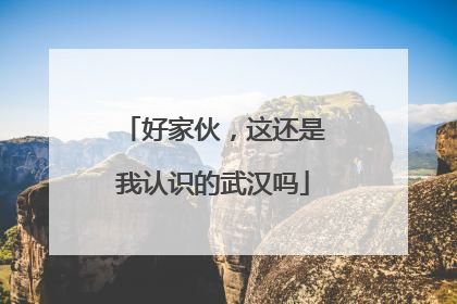 好家伙，这还是我认识的武汉吗