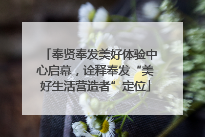 奉贤奉发美好体验中心启幕，诠释奉发“美好生活营造者”定位