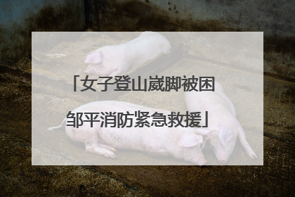 女子登山崴脚被困 邹平消防紧急救援
