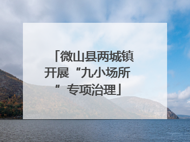 微山县两城镇开展“九小场所”专项治理