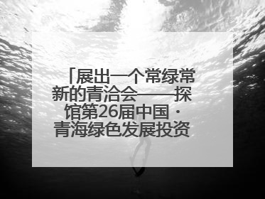 展出一个常绿常新的青洽会——探馆第26届中国・青海绿色发展投资贸易洽谈会