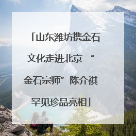 山东潍坊携金石文化走进北京 “金石宗师”陈介祺罕见珍品亮相
