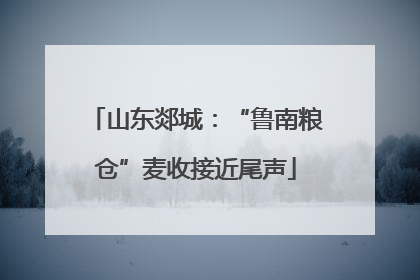 山东郯城：“鲁南粮仓”麦收接近尾声