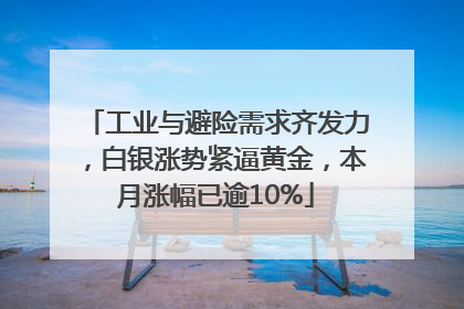 工业与避险需求齐发力，白银涨势紧逼黄金，本月涨幅已逾10%