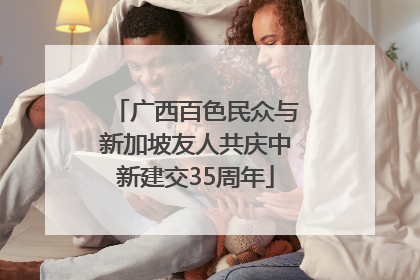 广西百色民众与新加坡友人共庆中新建交35周年